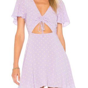 PRIVACY PLEASE/LILAC DOT/SIZE LARGE